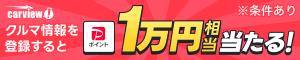 クルマ情報を登録すると1万円相当当たる