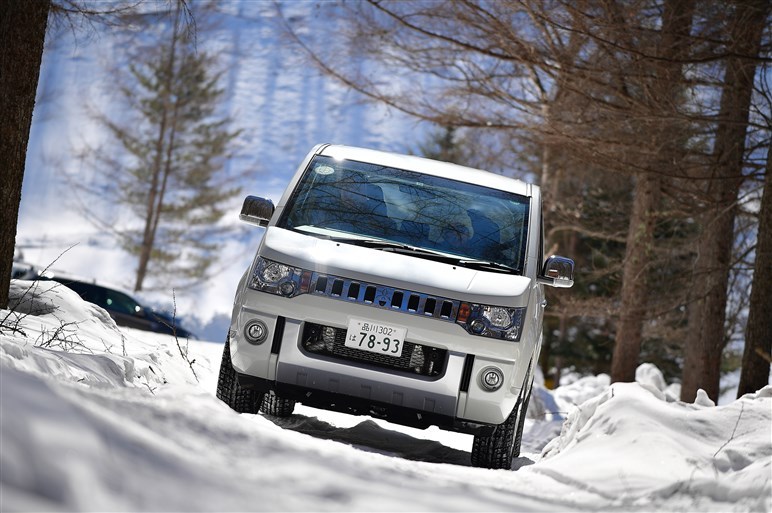 デリカD:5とパジェロ 雪上性能を再確認